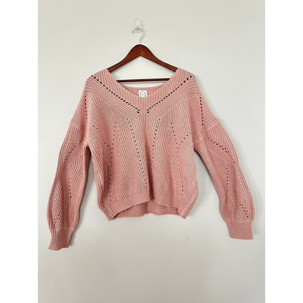 Blue Rain Knit Sweater Size Large